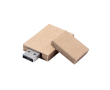 USB-stick van gerecycled karton met dop kleur beige