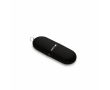 USB van kunststof in capsulevorm kleur zwart