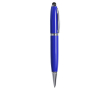 Elegante USB-pen met touchpointer kleur blauw