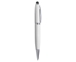 Elegante USB-pen met touchpointer kleur wit
