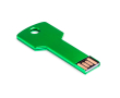 Metalen USB 3.0 stick in sleutelvorm kleur groen