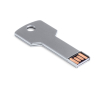 Metalen USB 3.0 stick in sleutelvorm kleur zilver
