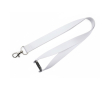 Full colour lanyard met veiligheidsluiting, op maat gemaakt kleur wit