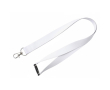 Custom made full colour lanyard met veiligheidssluiting kleur wit