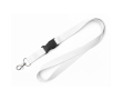 RPET-lanyard in full colour met gesp, custom made in Europa kleur wit