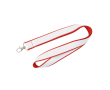 Dubbel-laags lanyard in full colour, op maat gemaakt in Europa kleur rood