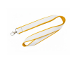 Dubbel-laags lanyard in full colour, op maat gemaakt in Europa kleur geel