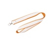 Dubbel-laags lanyard in full colour, op maat gemaakt in Europa kleur oranje
