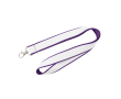Dubbel-laags lanyard in full colour, op maat gemaakt in Europa kleur paars