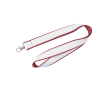 Dubbel-laags lanyard in full colour, op maat gemaakt in Europa kleur onverzadigd rood