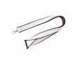 Dubbel-laags op maat gemaakte lanyard met veiligheidssluiting kleur bruin