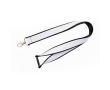 Dubbel-laags op maat gemaakte lanyard met veiligheidssluiting kleur zwart