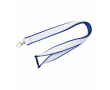 Dubbel-laags op maat gemaakte lanyard met veiligheidssluiting kleur blauw