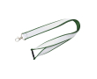 Dubbel-laags op maat gemaakte lanyard met veiligheidssluiting kleur groen