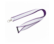 Dubbel-laags op maat gemaakte lanyard met veiligheidssluiting kleur paars