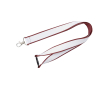 Dubbel-laags op maat gemaakte lanyard met veiligheidssluiting kleur granaat