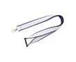 Dubbel-laags op maat gemaakte lanyard met veiligheidssluiting kleur petrol blauw