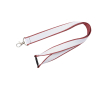 Dubbel-laags op maat gemaakte lanyard met veiligheidssluiting kleur onverzadigd rood