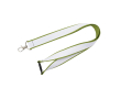 Dubbel-laags op maat gemaakte lanyard met veiligheidssluiting kleur olijfgroen