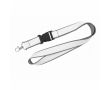 Dubbel-laags lanyard in full colour, custom made in Europa kleur grijs