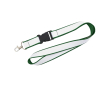 Dubbel-laags lanyard in full colour, custom made in Europa kleur groen