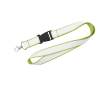 Dubbel-laags lanyard in full colour, custom made in Europa kleur limoen groen