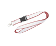 Dubbel-laags lanyard in full colour, custom made in Europa kleur onverzadigd rood