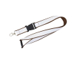 Custom made dubbellaags lanyard met veiligheidsluiting kleur bruin