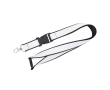 Custom made dubbellaags lanyard met veiligheidsluiting kleur zwart