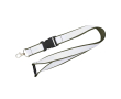 Custom made dubbellaags lanyard met veiligheidsluiting kleur grijs