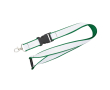 Custom made dubbellaags lanyard met veiligheidsluiting kleur groen