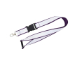 Custom made dubbellaags lanyard met veiligheidsluiting kleur paars