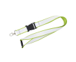 Custom made dubbellaags lanyard met veiligheidsluiting kleur limoen groen