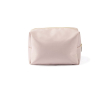 Stevige toilettas van nylon en polyester met één vak kleur beige