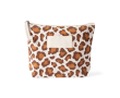 Toilettas van gerecycled katoen met dierenprint 200 g/m² kleur bruin