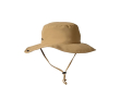 Verstelbare avonturenhoed in safaristijl van nylon en polyester kleur camel