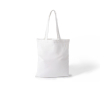 Polyester tas met lange hengsels en draagkracht van 10 kg 300 g/m² kleur wit