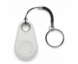 Compacte anti-verlies tracker, ideaal voor sleutels en koffers kleur wit