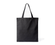 Polyester tas met lange hengsels en draagcapaciteit van 12L kleur zwart