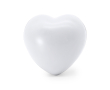 Stressbal in de vorm van een hart in diverse kleuren, geschikt voor personalisatie kleur wit