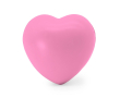 Stressbal in de vorm van een hart in diverse kleuren, geschikt voor personalisatie kleur roze