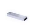 Metalen USB, minimalistisch, ideaal voor sleutelhanger kleur zilver