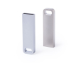 Metalen USB, minimalistisch, ideaal voor sleutelhanger kleur mat zilver