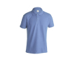 Goedkope katoenen poloshirts, 180 g/m2 in de kleur lichtblauw