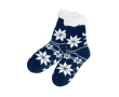 Fijne antislip kerstsokken met bedrukking kleur marineblauw