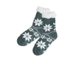 Fijne antislip kerstsokken met bedrukking kleur grijs