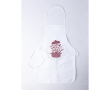 Sublimatieschort van non-woven materiaal met linten, 80 g/m² kleur wit