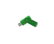 USB met zachte behuizing en glanzende metalen clip kleur groen