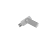 USB met zachte behuizing en glanzende metalen clip kleur zilver