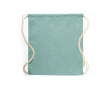 Rugzakje van gerecycled katoen met logo, 120 gr/m2 Recycled Cotton kleur groen